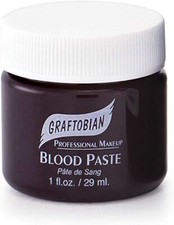 Graftobian SFX Fake Blood Paste-Deep Red- 1.oz -Stage ,TV, Theatrical Makeup-NEW