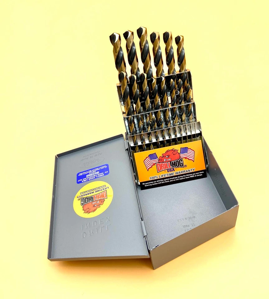 Drill Hog® 25 Pc Metric Drill Bit Set HI-Molybdenum M7 MM 100% Lifetime Warranty - Image 3 of 4