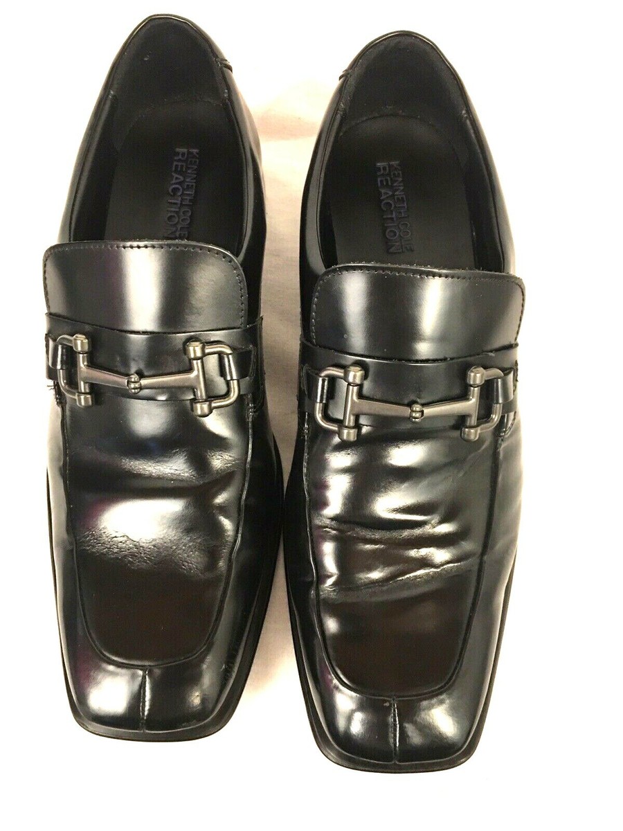 Kenneth Cole ~ Men’s Black Leather Black Horsebit Slip On Shoes size 9M KENNETH COLE Men main image 4