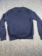 Polo Ralph Lauren Long Sleeve Sweater Mens M Navy Blue