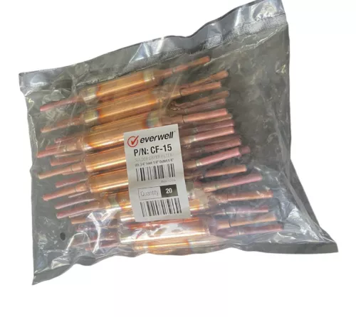 Copper Solder Filter Drier 15 grams w/Silica for AC & Refrigeration Linean 20pcs