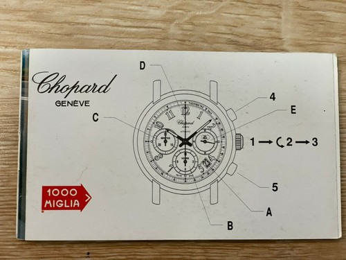 CHOPARD GENUINE 1000 MIGLIA MANUAL BOOKLET REF 16/8331 - Picture 4 of 4