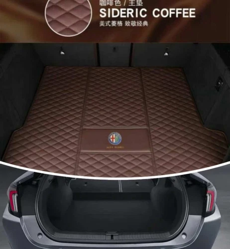 For Alfa Romeo Giulia Stelvio Car Trunk Mats Floor Mats Custom Carpet Waterproof - Picture 15 of 25