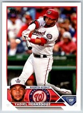 2023 TOPPS SERIES 1 YADIEL HERNANDEZ WASHINGTON NATIONALS #257