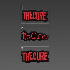 The Cure Patches, Embroidery Patches, Iron On Patches, The Cure Logo Patch