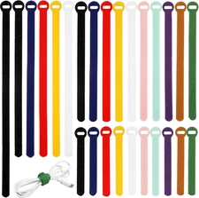 150PCS Cable Ties，4+6+8+10 Inch Reusable Cable Management, Multi-Purpose Adjusta