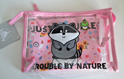 Disney Store Pocahontas Flit And Meeko Pouch Makeup Bag Set of 2 New