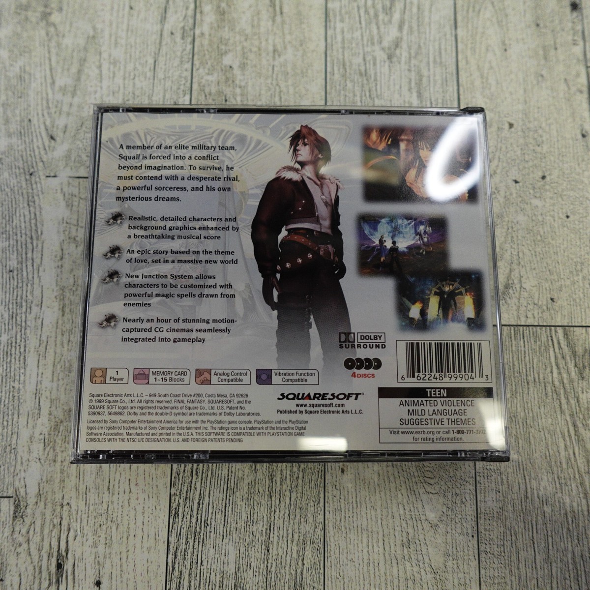 Final Fantasy 8 PS1 Sony PlayStation Black Label No Manual