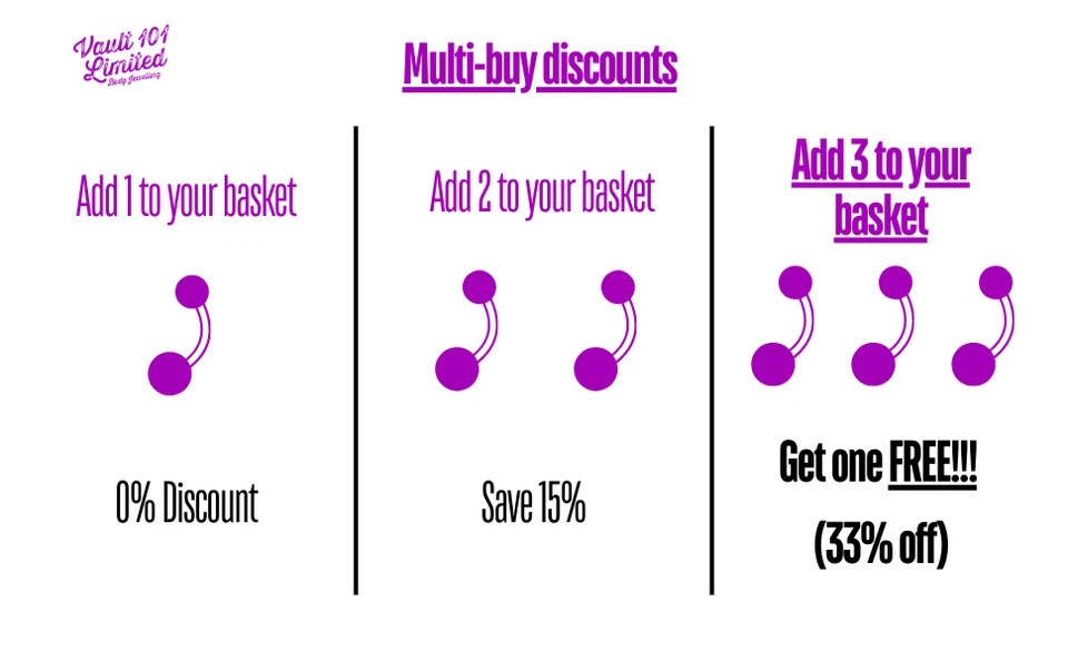 Horseshoe Bar Circular Barbell Lip Nose Septum Ear Ring Various Sizes GOLD - Image 2 of 4