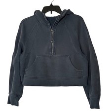 Lululemon Scuba Oversized Half-Zip Hoodie Pullover in Iron Blue - XSmall / Small
