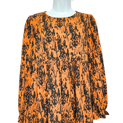 BP Fairy Grunge Mini Dress Womens Size M Long Sleeve Ruffle Whimsigoth Autumn - Picture 2 of 11