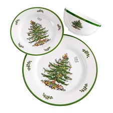 Spode Christmas Tree 12-Piece Dinnerware Set, Service for 4 - Dishwasher Safe