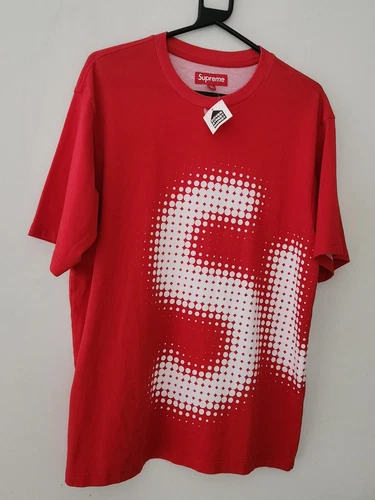 SS24 Supreme Halbton S/S Top Rot T Shirt Kurzarm Neu Bedruckt Logo