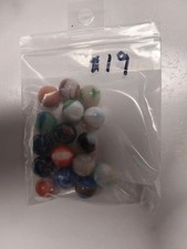 16 Old Marbles Good Condition Some With Pitting And Wear Due To Play.