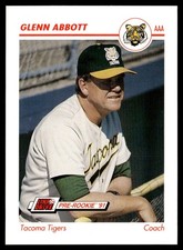 1991 Line Drive AAA Glenn Abbott Tacoma Tigers #550