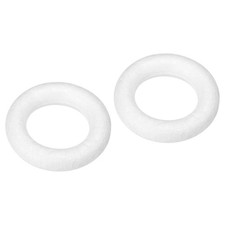 1.1 Inch Foam Wreath Forms Round Craft Rings for DIY Art Crafts Pack of 2 KD
