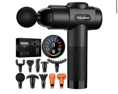 TOLOCO Massage Gun, Deep Tissue Back Massage for Athletes for Pain Relief