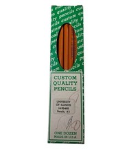 Custom Quality 10 Pencils University Of Illinois Vintage Made in USA