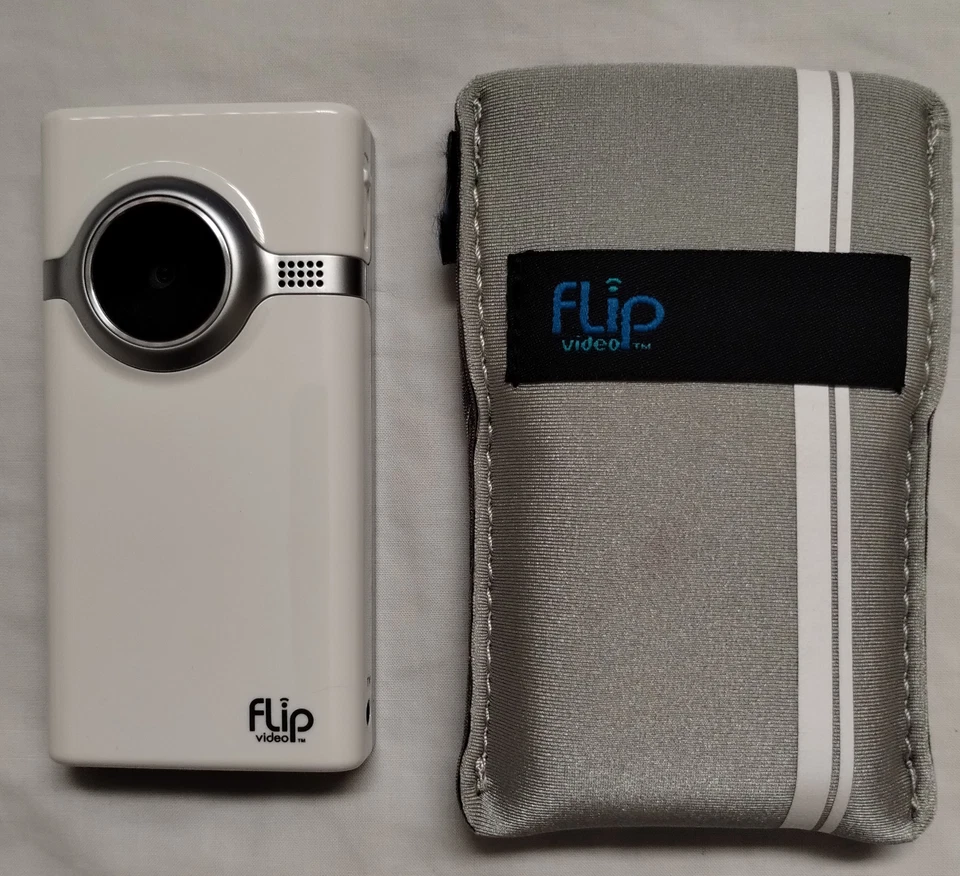 Flip Video Mino HD Pocket Handheld USB Video Camera F460B PSV-460 with soft case - Image 4 of 4