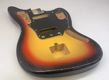 4lbs 2oz Nitro Lacquer Aged Relic 3-Tone Sunburst Jag-Style Vintage Guitar Body
