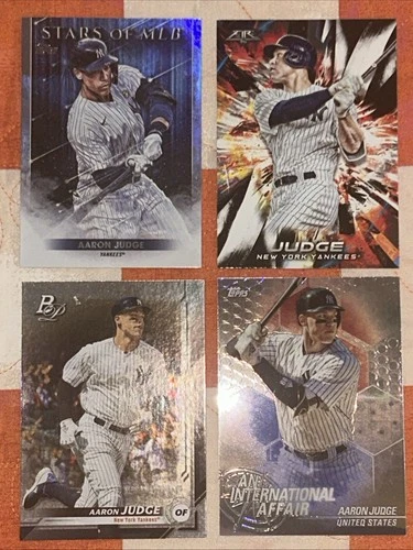 Aaron Judge 4 Card Lot Topps Chrome Insert Bowman Fire International Affair