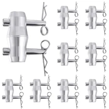 8 Pack Double Ended Conical Coupler with Clips Pin Truss Clamp DJ Stage Light...