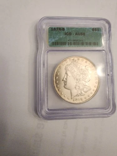 1878-S $1 Morgan Silver Dollar AU 58