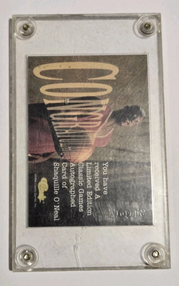 1994 Classic Shaquille O'neal Auto Raw 480/500 - Image 2 of 2