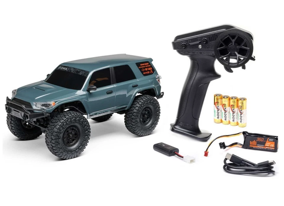 Axial RC 1/24 4Runner gris 4x4 RTR con obstáculo de balancín Crawler Park TWD240001 Foto 4 de 4