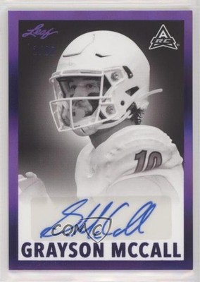 2021 Leaf Memories 1960 Base Purple Spectrum 2/30 Grayson McCall Auto 04tw