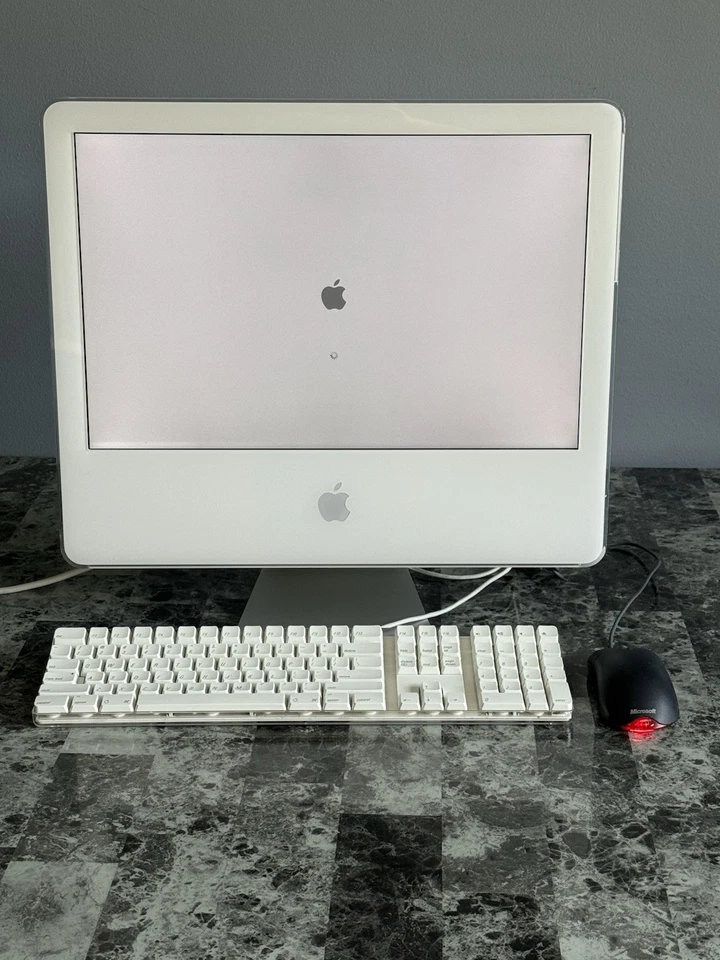 Vintage Apple iMac G5 Desktop Model A1076 W Keyboard & Mouse 2005 Working - Image 2 of 4