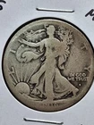 1916-S WALKING LIBERTY HALF DOLLAR. OBV. MINTMARK LOW MINTAGE KEY DATE