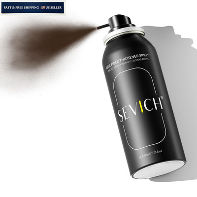 Sevich Hair Fiber Spray for Thinning - 2.8 Fl Oz (Pack of 1), Dark brown