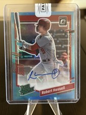 2023 Donruss Optic Rated Prospects Signatures Carolina Blue Robert Hassell /25