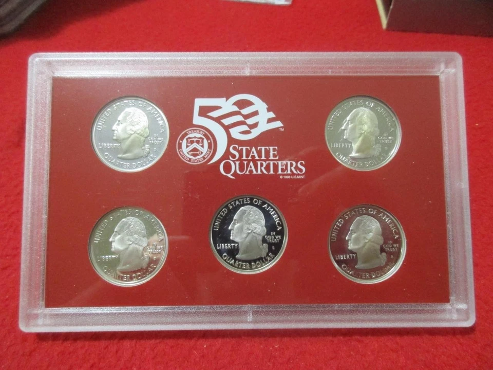 2005-S State Quarters SILVER Proof Set 5 piece set NIB  OGP            #MF-T5881 - Image 4 of 4