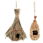 2pcs Gartenarbeit Birdcage Ornament Vogel Nest Stroh Vogel Nest Gartendekoration