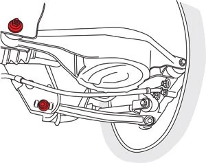Rendimiento SPC para 03-08 Nissan 350Z/03-07 Infiniti G35 inclinación trasera/puntera leva perno Foto 2 de 2