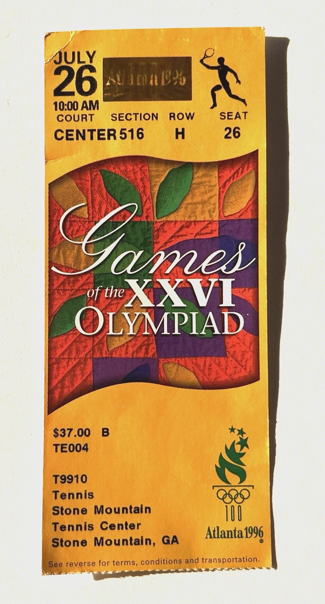 1996 Olympics Vintage Sports Ticket Stubs for sale | eBay