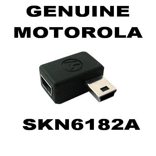 Véritable mini USB angle droit Motorola - mini adaptateur USB femme - mâle SKN6182A - Photo 1 sur 2