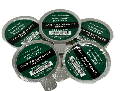 5 BATH & BODY WORKS MAHOGANY BALSAM CAR FRAGRANCE REFILL 0.2 FL OZ SCENTPORTABLE - Picture 3 of 3