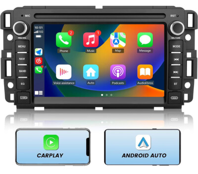 For GMC Yukon Chevy Silverado Sierra Android 13 Carplay GPS Radio Car Stereo Mic