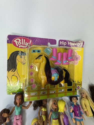 VINTAGE 2000’s POLLY POCKET LOT OF 38 3.5” DOLLS PLUS HORSE IN PACKAGE - Picture 8 of 8