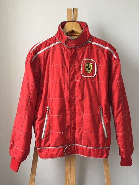 Rare Vintage Ferrari F1 Bomber Jacket Red Original Size S ...