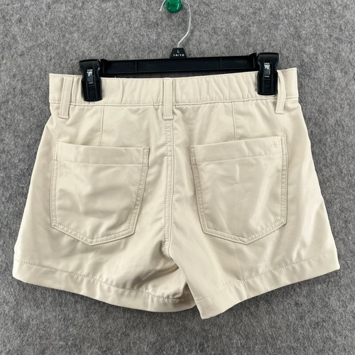 Amerian Eagle Womens Faux Leather Trouser Shorts Cream Size 0 - Picture 5 of 9