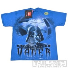 NWT NOS - STAR WARS Vintage GLOW Darth Vader Movie T-Shirt Film - BOYS XL 18-20