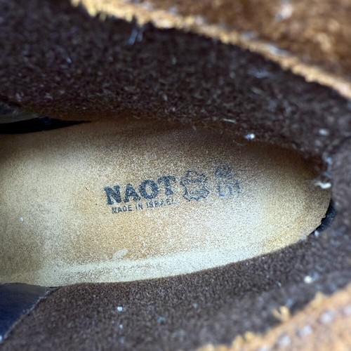 Botines Naot Gamuza Cuero Marrón Tacón Bloque Cremallera Comodidad EU 42 US 11 - Imagen 10 de 10