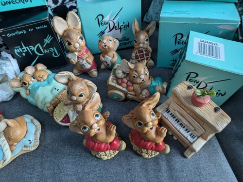 PENDELFLOSSE HASE FIGUR SAMMLUNG x 22 VINTAGE 60er JAHRE viele original verpackt - Bild 9 von 10
