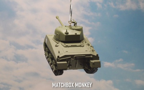 1952 USA Sherman M4 Tank Korean War WWII Custom Christmas Ornament Red Devils - Picture 8 of 10