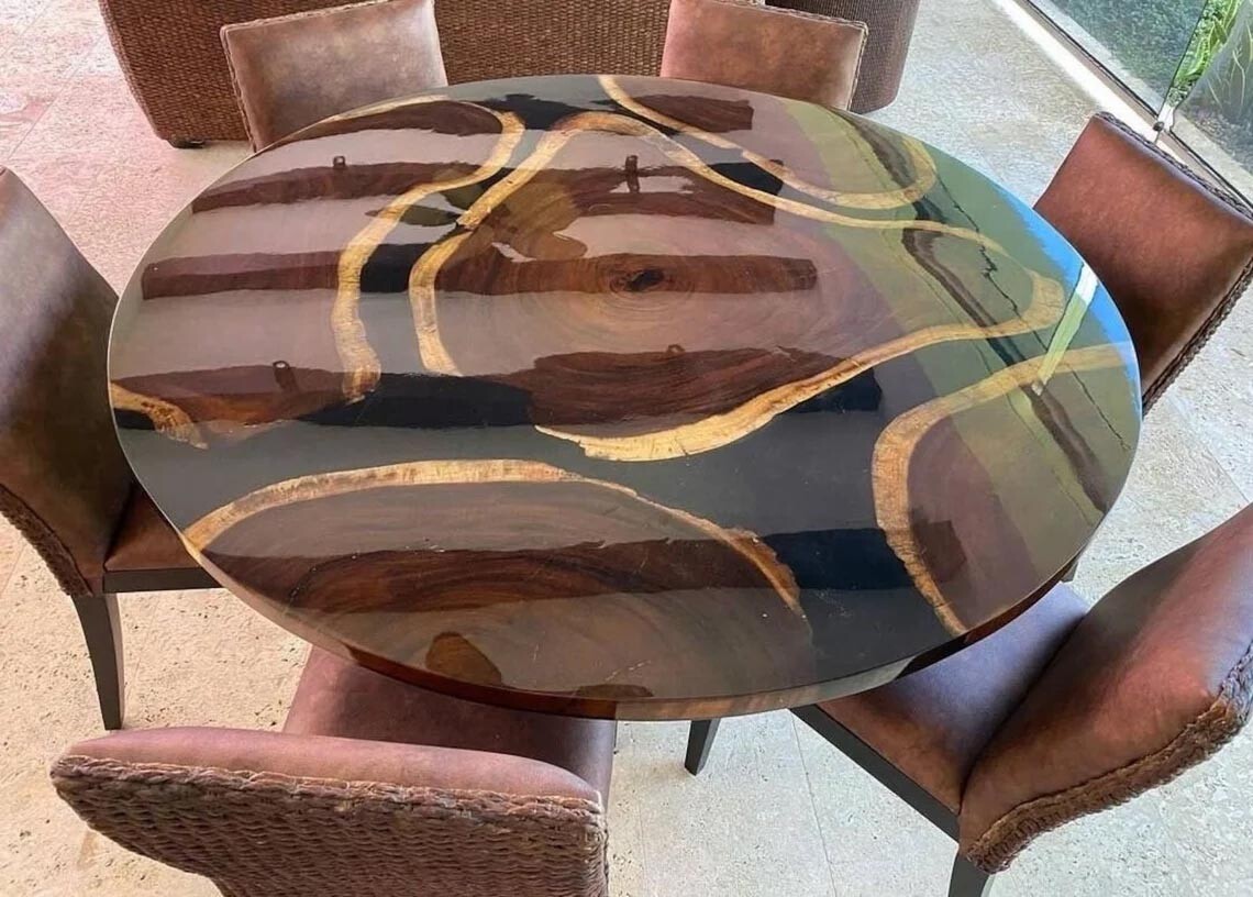 Epoxy Round Table top, Coffee /Side Sofa, center table top , Wood Table Top Gift