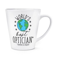 World's Best Optiker 341Ml Latte Becher Tasse Lustiger Witz Favorit